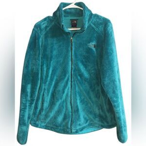 037. The North Face Turquoise Fleece Jacket size large
